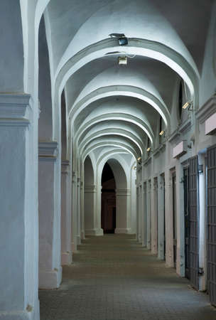 Red rows (Gostinyi dvor) in Kostroma. Russianのeditorial素材