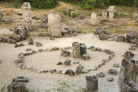 Pobiti Kamani - Stone forest near Varna. Bulgariaの写真素材