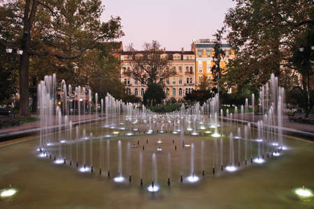 Fountain in City garden. Sofia. Bulgariaのeditorial素材