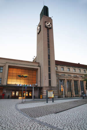 Railway station in Hradec Kralove. Czech Republic