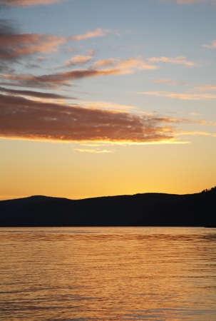 View of lake Baikal near Khuzhir village at Olkhon island. Olkhonsky district. Irkutsk oblast. Russiaの写真素材