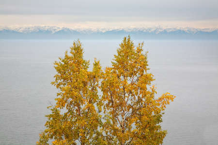 Landscape near Port-Baikal settlement. Irkutsk oblast. Russianの写真素材