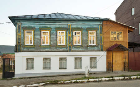Old house at historical district of Nerekhta. Kostroma oblast. Russiaのeditorial素材