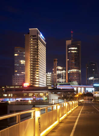 New city centre at Snipiskes  district in Vilnius. Lithuaniaの写真素材