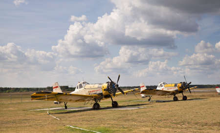 Torun-Bielany airport in Torun.  Poland