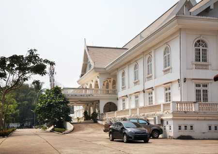 Presidential palace in Vientiane. Laosのeditorial素材
