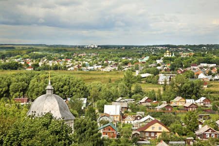 Panoramic view of Pereslavl-Zalessky. Yaroslavl Oblast. Russia