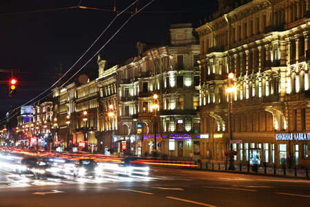 Nevsky prospect in Saint Petersburg. Russiaのeditorial素材