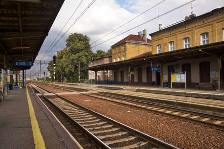 Railway station in Kowalewo Pomorskie. Polandのeditorial素材