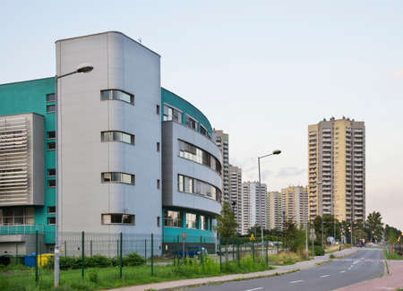 Modern buildings in Katowice. Polandのeditorial素材