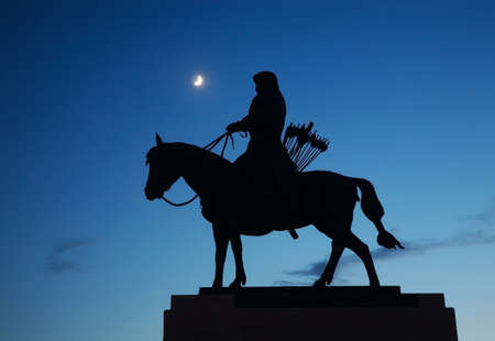 Monument to Genghis Khan in Khan Uul district. Ulaanbaatar. Mongoliaのeditorial素材