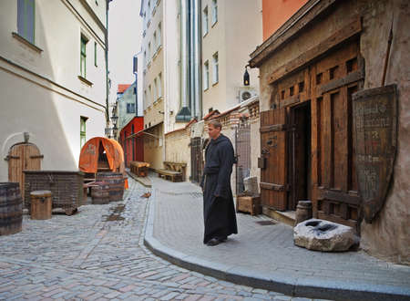 Rozengrals restaurant in Riga. Latviaのeditorial素材