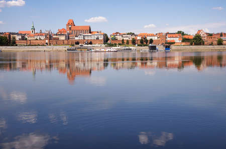 Panoramic view of Torun. Polandの写真素材