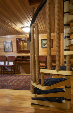 Peter Great restaurant in Uhnovgrad near Yukhnov town. Kaluga oblast. Russiaのeditorial素材