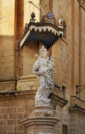 Carmelite church in Mdina  Maltaのeditorial素材