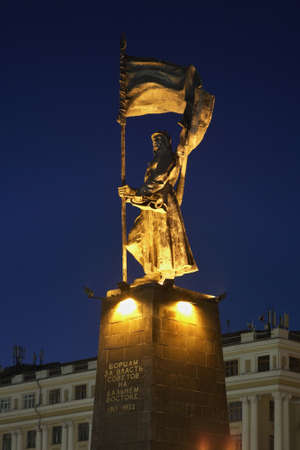 Monument to the Fighters for soviet power in Vladivostok. Russiaのeditorial素材