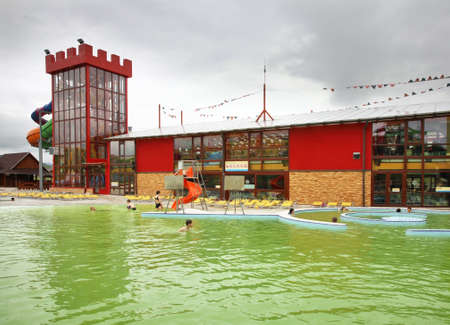Water park Tatralandia near Liptovsky Mikulas. Slovakiaのeditorial素材