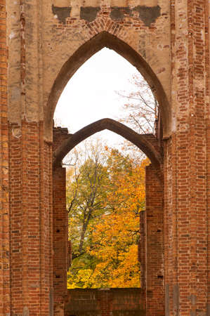 Dorpat cathedral at Toome hill (Toomemagi) in Tartu. Estoniaの写真素材