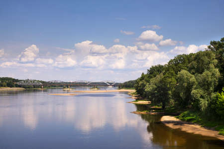 Vistula river in Torun. Poland