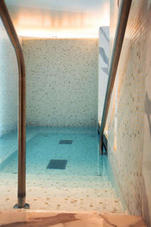 Spa area of Four Seasons Hotel Budapest Gresham Palace (Gresham-palota) in Budapest. Hungaryのeditorial素材