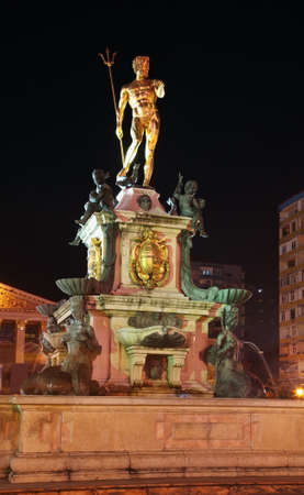 Neptune fountain at park on Rustaveli avenue in Batumi. Autonomous Republic of Adjara. Georgiaのeditorial素材