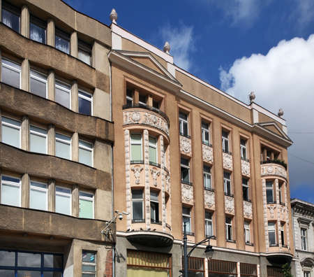 Piotrkowska street in Lodz. Poland