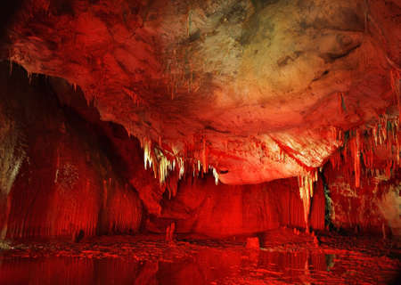 Prometheus (Kumistavi) cave near Tskaltubo and Kutaisi. Imereti region. Georgiaのeditorial素材