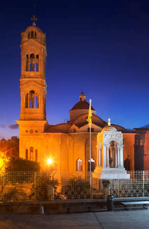Faneromeni Church in Nicosia. Cyprusのeditorial素材