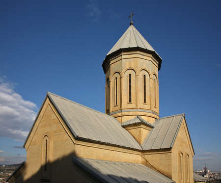 St. Nicholas Church at Narikala fortress in Tbilisi. Georgiaのeditorial素材