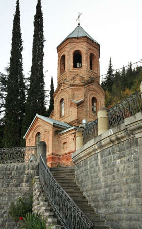 Monastery of St. David at Mtatsminda mountain in Tbilisi. Georgiaのeditorial素材