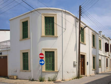 Typical old street in Kyrenia. Cyprusのeditorial素材