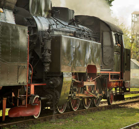 Old locomotive in Chabowka. Polandのeditorial素材
