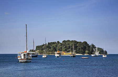 Island of St. Catherine in Rovinj. Istria. Croatia.