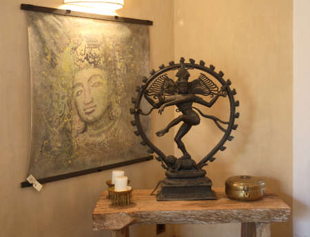 Sangolda interior shop in Sangolda village. Bardez sub-district. North Goa. Indiaのeditorial素材