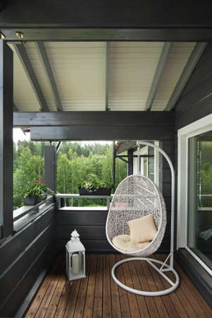 House 10 at exhibition Asuntomessut 2012 in Lappeenranta. Finlandのeditorial素材