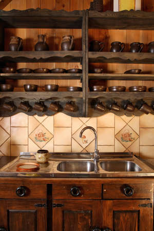 Stara karczma in Arlamow. Polandのeditorial素材