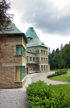 Castle of president of Poland in Wisla. Polandのeditorial素材