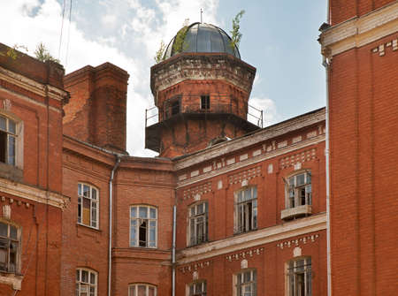 Yard Proletarka (Morozovsky town, Morozovsky barracks) built by Savva Morozov in Tver. Russiaのeditorial素材