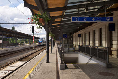 Railway station in Marianske Lazne. Czech Republic