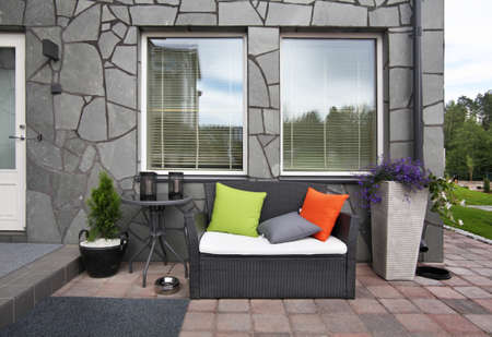 House 10 at exhibition Asuntomessut 2012 in Lappeenranta. Finlandのeditorial素材