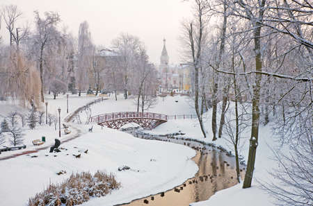 Park of Jean-Emmanuel Gilibert in Grodno. Belarusのeditorial素材