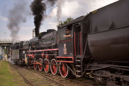 Railway skansen in Chabowka. Polandのeditorial素材