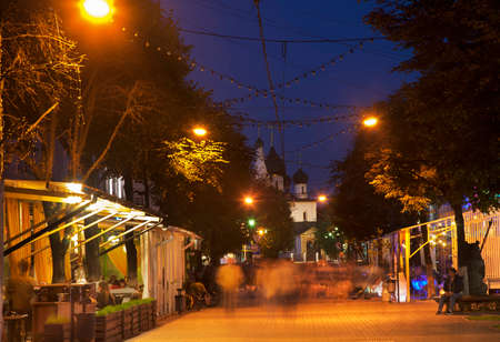 Kirov street in Yaroslavl. Russiaの写真素材