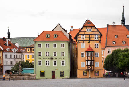 Square of King George of Podebrady - Market square in Cheb. Czech Republic