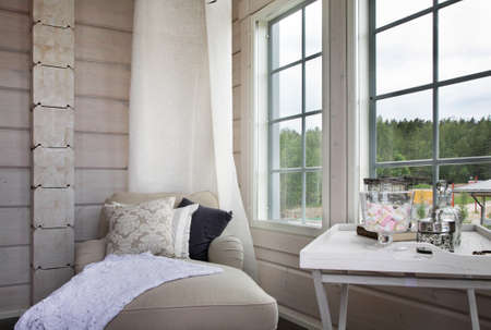 House 4 at exhibition Asuntomessut 2012 in Lappeenranta. Finlandのeditorial素材