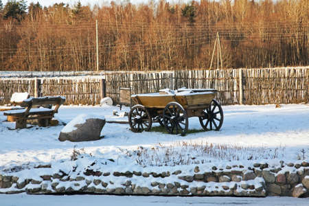 Garden of bath house in Vidzeme region. Latviaのeditorial素材