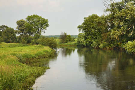 View of Krzna river. Poland