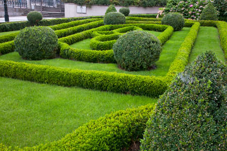 Garden near Four Seasons Hotel in Prague. Czech Republicのeditorial素材