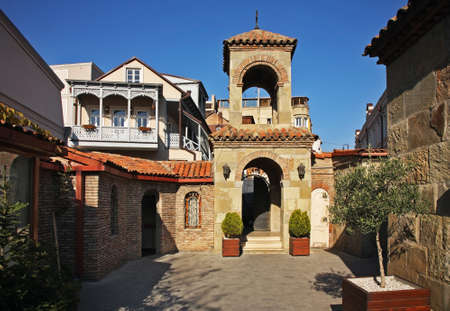 Church of Holy Prophet David at Metekhi district in Tbilisi. Georgia