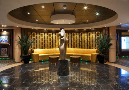 Interior of cruise ship MSC Poesiaのeditorial素材